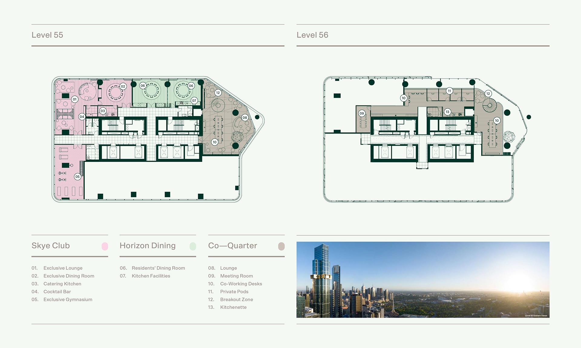 BLVD Level 55 and 56 Amenities
